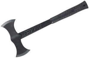 Estwing Double Bit Axe - 38 oz Wood Spitting Tool with Forged Steel Construction & Shock Reduction Grip