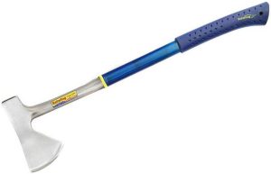 Estwing Camper's Axe - 26" Wood Splitting Tool with All Steel Construction & Shock Reduction Grip - E45A