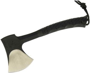 SCAXE10 11.1in Full Tang Hatchet with 3.6in Stainless Steel Blade and TPR Handle for Outdoor Survival Camping and Everyday Carry