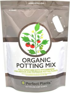 Organic Potting Mix by Perfect Plants for All Plant Types — 8qts for Indoor and Outdoor Use