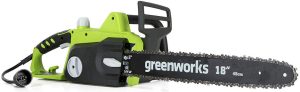 Greenworks 18-Inch 14.5 Amp Corded Chainsaw - Auto-oiler provides adequate lubrication to ensure the best cutting performance without the hassle