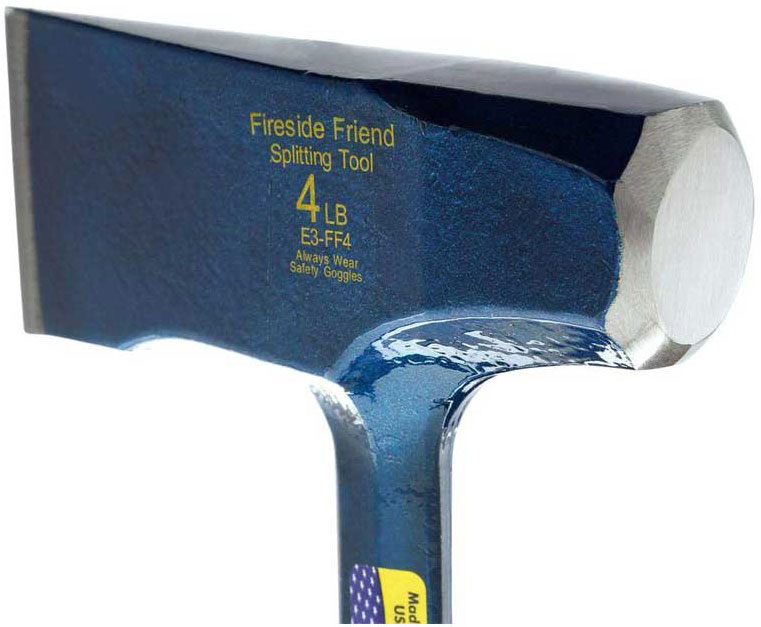 Estwing Fireside Friend Axe - 14" Wood Splitting Maul with Forged Steel Construction & Shock Reduction Grip