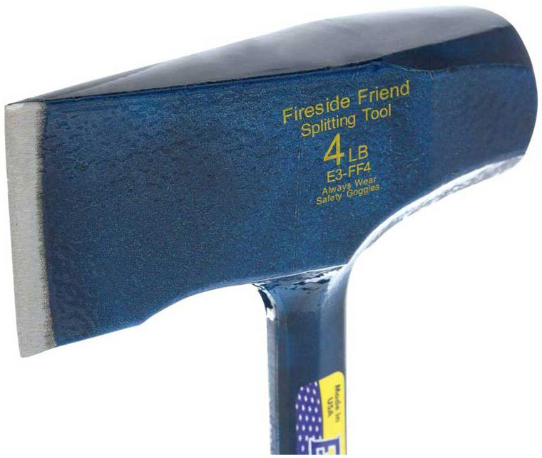 Estwing Fireside Friend Axe - 14" Wood Splitting Maul with Forged Steel Construction & Shock Reduction Grip