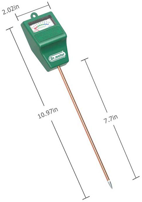 Soil Moisture Meter - Dr.meter Hygrometer Moisture Sensor for Garden, Farm, Lawn Plants Indoor & Outdoor (No Battery needed)